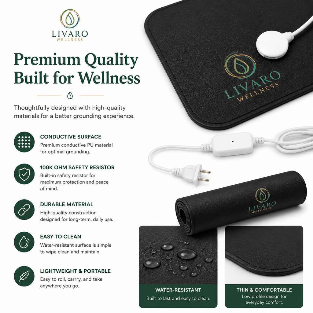 Grounding Mat for Desk & Home | Livaro Wellness