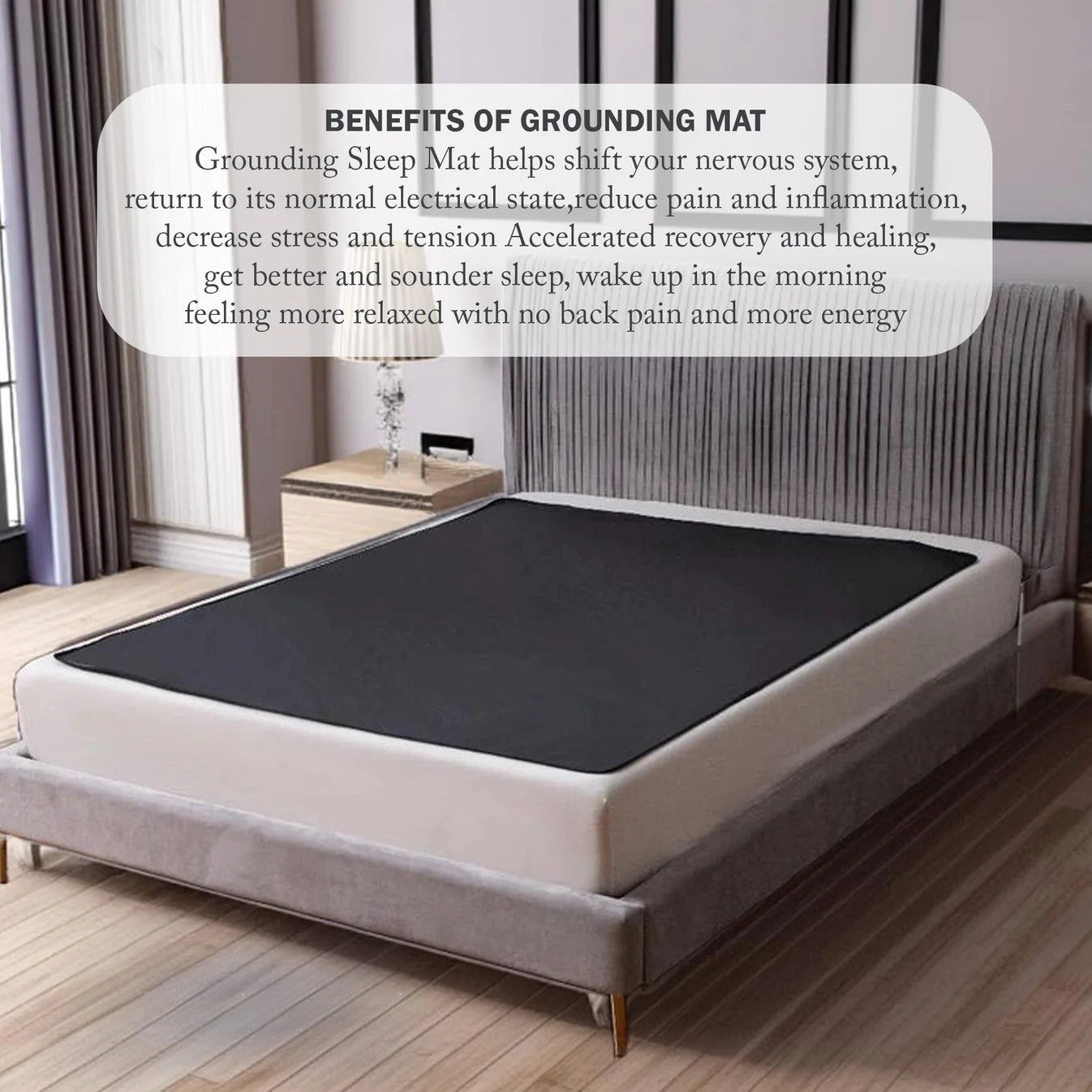 Premium Grounding Mat for Bed – Earthing Sleep Mat