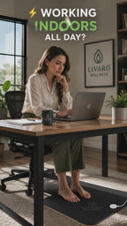 Livaro Wellness Grounding Mat for Desk & Home Office | Premium Earthing Mat for Indoor Use